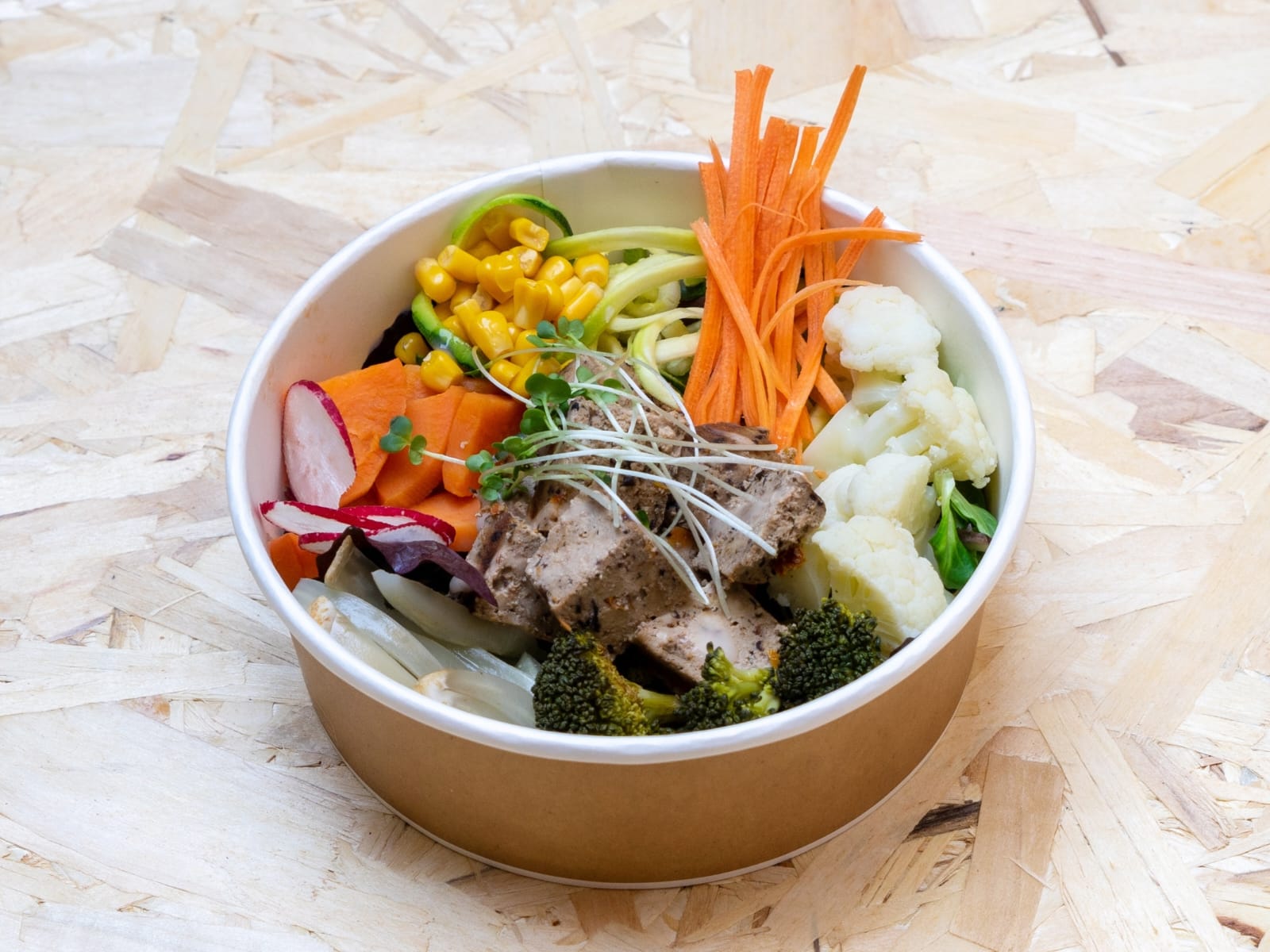 vegan tofu bowl